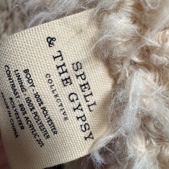 Spell & The Gypsy Collective Joplin Shearling / Penny Lane Jacket M/L - Picture 10 of 16